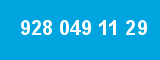 928 049 11 29 928 049 11 29